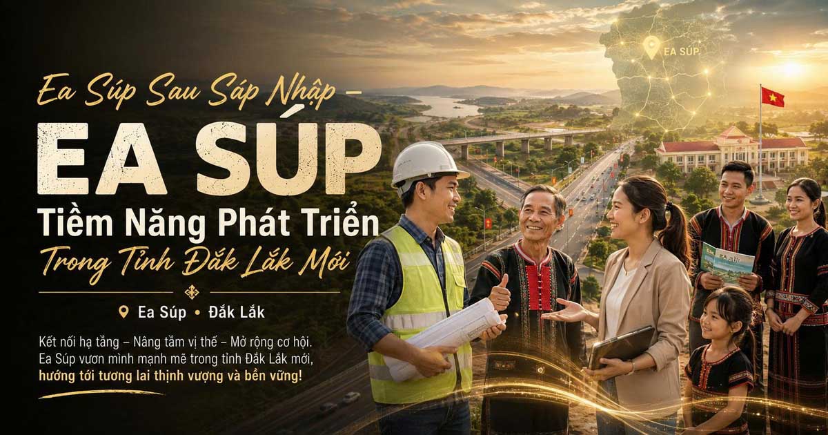 Ea Súp Sau Sáp Nhập – Tiềm Năng Phát Triển Trong Tỉnh Đắk Lắk Mới